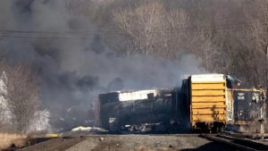 toxic chemicals from derailed train